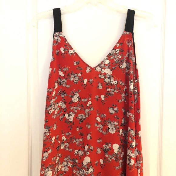 Rag & Bone Zoe Red Floral Garden Silk Dress - Picture 5 of 8